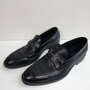Cole Haan Black Leather Horsebit Slip-On Loafers, Size 12